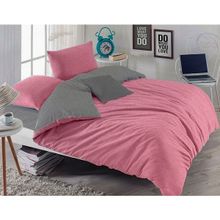 Always Çift Kişilik Çift Taraflı Pamuklu Pembe 200x220 cm Nevresim Takımı