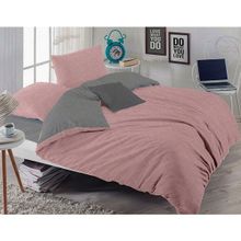 Always Çift Kişilik Çift Taraflı Pamuklu Somon 200x220 cm Nevresim Takımı