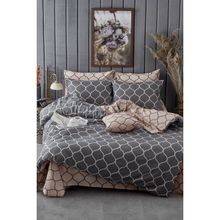 Always Ranforce Çift Kişilik Kahverengi 200x220 cm Nevresim Takımı