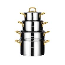 Amboss DIA-6268 Diamond 18 Parça Gold Paslanmaz Çelik Çeyiz Seti
