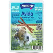 Amore 12x10 gr Avida Chicken Dog Sticks Tavuklu Köpek Ödül Çubukları