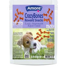 Amore 550 gr Crazybones Sığır Etli Atıştırmalık Yumuşak Köpek Ödülü