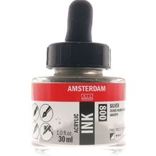 Amsterdam 30 ml Silver Akrilik Mürekkebi