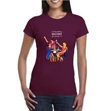 Anason İşleri İstanbul Sözleşmesi Yaşatır Bordo AS1 Alpha Kadın T-shirt