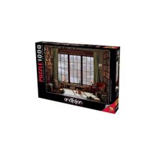 Anatolian Pencere Kedileri Window Cats 1000 Parça Puzzle