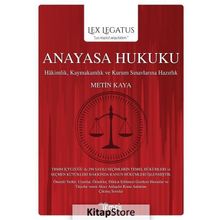 Anayasa Hukuku - Lex Legatus - Metin Kaya