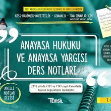 Anayasa Hukuku ve Anayasa Yargısı Akıllı Ders Notları - Kolektif
