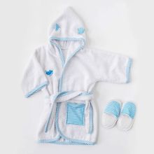 Andywawa AC21827RP Bayb Home Erkek Bebek Mavi Bornoz Takımı