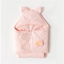 Andywawa AC23289 Pembe Kız Bebek Kulaklı Kundak