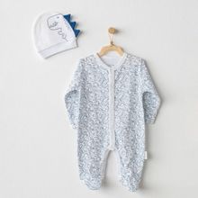 Andywawa AC23544 Navy Ptera Nodon Şapkalı Bebek Tulum Takımı