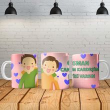 Angel Of Life Canım Kardeşim - Erkek Kişiye Özel Baskılı Yeni Tasarım Kupa Bardak