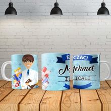 Angel Of Life Eczacı Erkek Kişiye Özel Baskılı Yeni Tasarım Kupa Bardak
