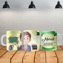 Angel Of Life Edebiyat Öğretmeni Kişiye Özel Baskılı Yeni Tasarım Sihirli Kupa Bardak