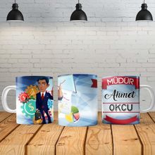 Angel Of Life Müdür Kadın Kişiye Özel Baskılı Yeni Tasarım Kupa Bardak