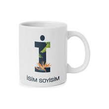 Anı Diyarı Kişiye Özel I Harfli Isim Yazılı Kupa Bardak