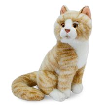 Animals Of The World 22 cm Oturan Bej Kedi Peluş Oyuncak Kedi