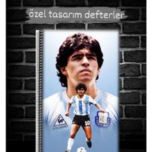 Anime And Your World Diego Maradona Özel Tasarım Defter