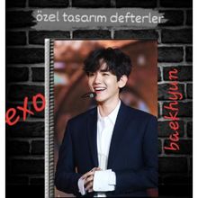 Anime And Your World Exo Baekhyun Özel Tasarım Defter