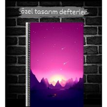 Anime And Your World Manzara Temalı Özel Tasarım Defter