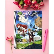 Anime And Your World Mushoku Tensei Jobless Reincarnation Özel Tasarım A4 Boyutu Telli Kareli Defter