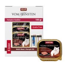 Animonda 8x100 gr Koktail Karışık Etli Yaş Kedi Maması