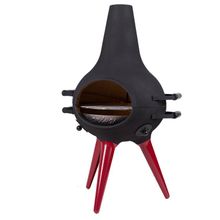 Aniva Cosa Kırmızı Kısa Metal Ayaklı Barbekü