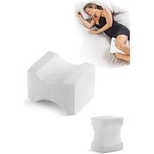 Ankaflex Ortopetik Yastık Hamile Bacak Arası Yastığı Bel Omurga Ağrısı Destek Yastığı 25 x 19 x 13 cm - 13 x 19 x 25 cm - Bej - Beyaz Çizgili