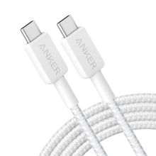 Anker 322 USB-C to USB-C 1.8 m 60 W Beyaz Şarj Data Kablosu