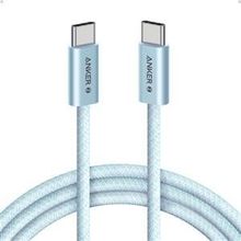 Anker Zolo USB-C to USB-C 240W 1 m Mavi Örgülü Kablo
