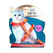 ANS Turuncu Lüks Gato Kedi Göğüs Takım Tasması