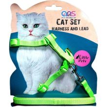 ANS Yeşil Lüks Gato Kedi Göğüs Takım Tasması