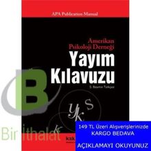 APA Publication Manual Yayım Kılavuzu - Cenk Pamay Zeynep Gökay Üstün