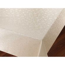 Apakay Krem Renk Altı Astarlı Pvc Muşamba 140x280 cm Masa Örtüsü