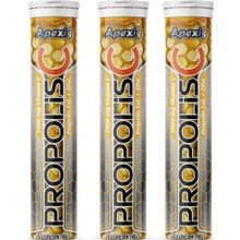 Apexis Propolis Vitamin C 1000 mg D3 Zinc 3x20 Efervesan Tablet