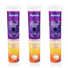 Apexis Sambucus Nigra Vitamin C Zinc 1000 mg 3x20 Efervesan Tablet