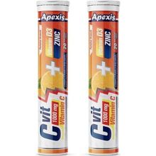 Apexis Vitamin C 1000 mg Vitamin D3 Zinc 2x20 Efervesan Tablet