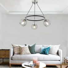 Apliqa 3418-03-BL Flora 3'lü Krom Detaylı Avize