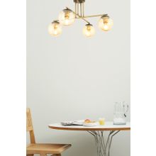 Apliqa 3448-04-FR Mali 4 Kollu Eskitme Salon Modern Avize