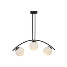 Apliqa 3472-03-BL Fralde 3lü Siyah Salon Avize