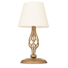 Apliqa 3596-1M-FR-WH Lupin Beyaz Şapkalı Eskitme Abajur