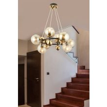 Apliqa 3825-07-BL-GD Lorento 8 li Yuvarlak Modern Salon Avize