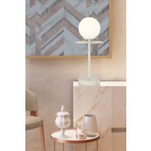 Apliqa 3840-01-WH Rakes Beyaz Silme Modern Abajur