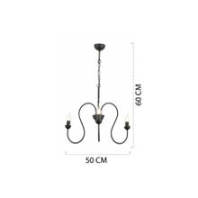 Apliqa 7000-04-3Y-BL Flor 3lü Yuvarlak Siyah Modern Salon Avize