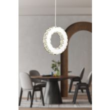 Apliqa Akanay Krom Kristal Taşlı Tekli 3 Renkli Led Avize