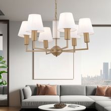 Apliqa Ellery 6'lı Eskitme Beyaz Şapkalı Modern Plafonyer Genç Odası Yatak Odası Retro Salon Avize