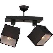 Apliqa Grande 2'li Siyah Modern Koridor Mutfak Salon Plafonyer Avize