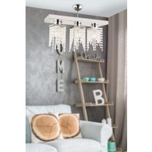 Apliqa Nikola 3'lü Kristal Taşlı Krom Avize