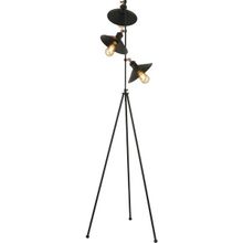 Apliqa Violet 3'lü Siyah Modern Tasarım Retro 3 Ayaklı Abajur Lamba Metal Lambader