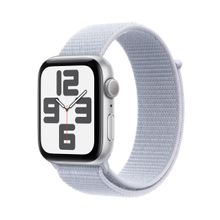Apple Watch SE 2024 GPS 44 mm Gümüş Alüminyum Kasa Bulut Mavisi Spor Loop Akıllı Saat