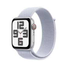 Apple Watch SE 2024 GPS + Cellular 40 mm Gümüş Alüminyum Kasa Bulut Mavisi Spor Loop Akıllı Saat